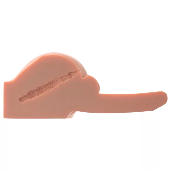 PDX Dirty Talk - popou realist torzo cu dildo - silicon, culoare naturală