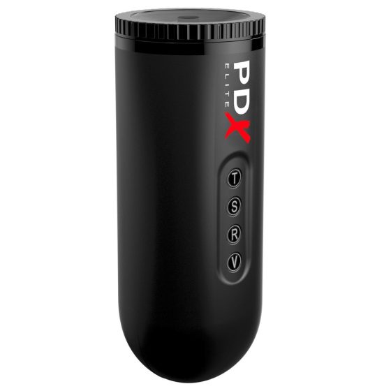 PDX Moto Blower - masturbator aspirator și vibrator (negru)