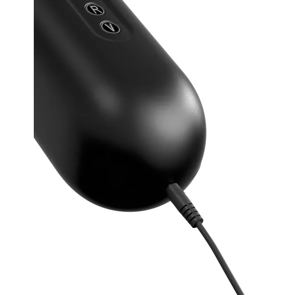 PDX Moto Blower - masturbator vibrator cu aspirație (negru)