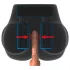 PDX Elite Milk Me Silly - masturbator tors vibrațional (natur)