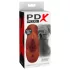PDX - Masturbator 2in1 realist - orificiu dublu - silicon maro