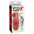 PDX - Masturbator dublu 2 în 1 realist - nuanță închisă