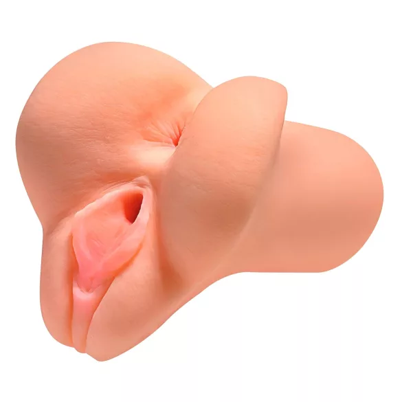 PDX Pick Your Pleasure - masturbator realist 2 în 1 (culoare naturală)