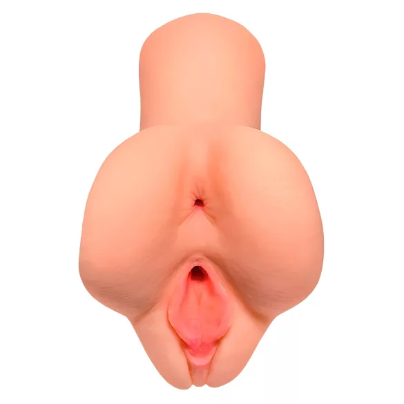 PDX Pick Your Pleasure - masturbator realist 2 în 1 (culoare naturală)
