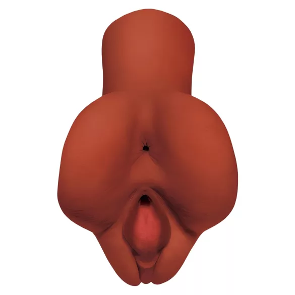 PDX Pick Your Pleasure - masturbator realist 2în1 (maro)