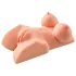 PDX - torzo erotic cu două orificii - silicon realist culoare naturală