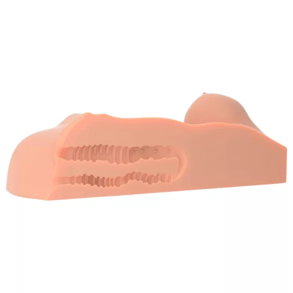 PDX - torzo erotic cu două orificii - silicon realist culoare naturală