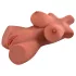 PDX Plus Perfect 10 - masturbator tip torace - piele realistă - culoare închisă