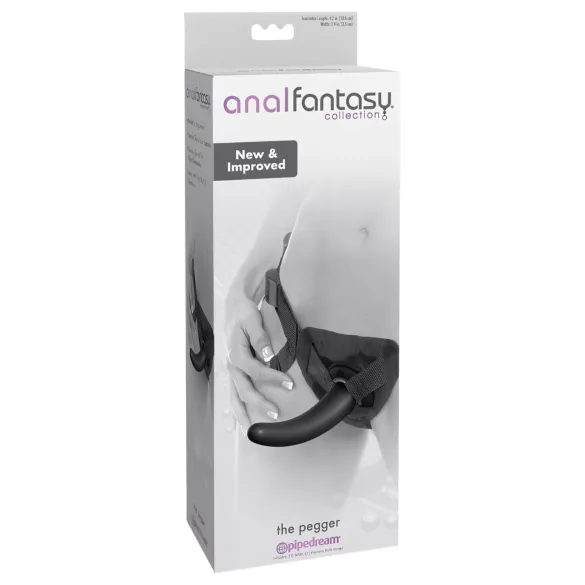Pipedream - analfantasy The Pegger - dildo cu ham (negru)