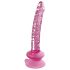 Icicles Nr. 86 - dildo din sticlă cu formă de penis (roz)