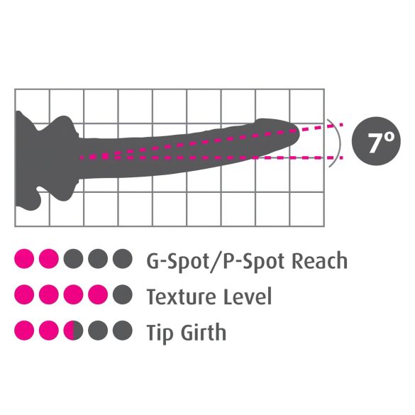 Icicles No. 86 - dildo din sticlă cu penis - roz