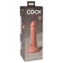 King Cock Elite 6 - dildo realist cu ventuză - 15 cm - culoare naturală