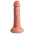 King Cock Elite 6 - dildo realistic cu ventuză (15cm) - natural