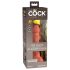 King Cock Elite 6 - dildo realist cu ventuză (15 cm) - întunecat