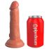 King Cock Elite 6 - dildo realist cu ventuză (15 cm) - întunecat