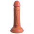 King Cock Elite 6 - dildo realist cu ventuză (15 cm) - întunecat