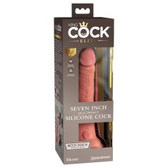   King Cock Elite - dildo realist cu ventuză - 18 cm - culoare naturală