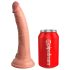 King Cock Elite - dildo realist cu ventuză - 18 cm - culoare naturală