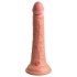 King Cock Elite - dildo realist cu ventuză - 18 cm - culoare naturală
