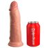 King Cock Elite 8 - dildo realist cu ventuză - 20 cm - culoare natur