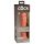 King Cock Elite 8 - dildo cu ventuză (20cm) - natur închis