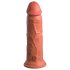 King Cock Elite 8 - dildo cu ventuză (20cm) - natur închis