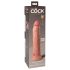 King Cock Elite 9 - dildo realist cu ventuză (23cm) - natur