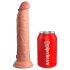 King Cock Elite 9 - dildo realist cu ventuză (23cm) - natur