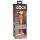 King Cock Elite 6 - vibrator cu ventuză (15cm) - natur