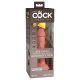 King Cock Elite 6 - Vibrație Realistă 15cm (Tenc Satén)
