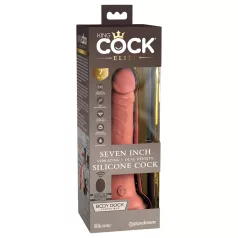   King Cock Elite 7 - vibratoare cu ventuză și telecomandă - 18cm