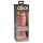 King Cock Elite 8 - vibrator cu ventuză - 20cm - culoare naturală