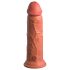 King Cock Elite 8 - vibrator realist 20cm (natur închis)