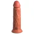 King Cock Elite 8 - vibrator realist 20cm - silicon - culoare închisă