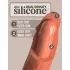 King Cock Elite 8 - vibrator realist 20cm - silicon - culoare închisă