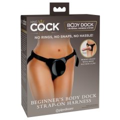   King Cock Elite Beginner's Body Dock - chiloți cu prindere (negru)