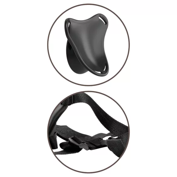 King Cock Elite Beginner's - strap-on pentru începători - negru