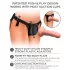King Cock Elite - strap-on pentru începători - dildo realist - culoare naturală