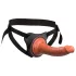 King Cock Elite Comfy - dildo cu ham pentru strap-on - culoare natur închis