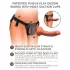 King Cock Elite Comfy - dildo cu ham pentru strap-on - culoare natur închis