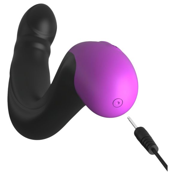 Anal Fantasy - vibrator prostată pulsator - silicon negru