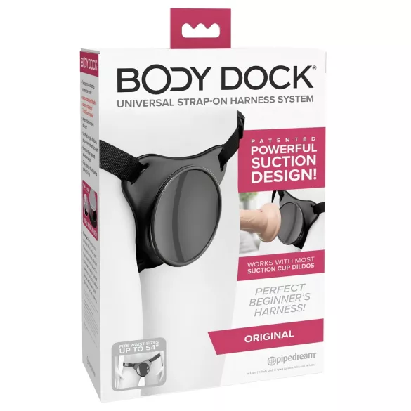 Body Dock OG - chiloți cu prindere pentru bază cu ventuză (negru)