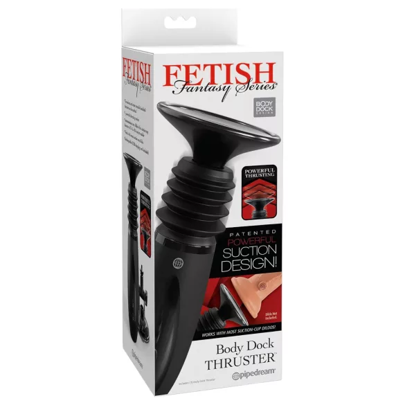 Fetish Fantasy - dispozitiv de penetrare Body Dock - adaptor push - negru