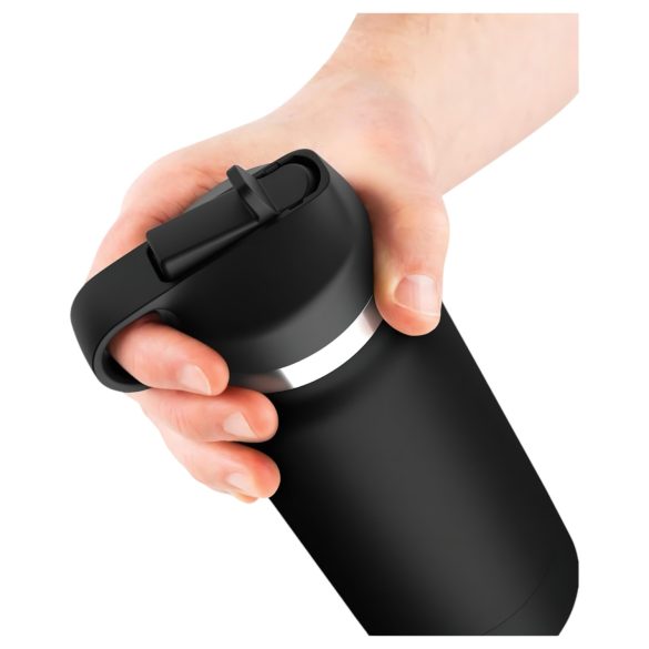 Fap Flask Thrill Seeker - masturbator discret în sticlă - negru