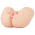 PDX Elite - masturbator 2în1 cu vibrații - culoare naturală