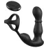 Pipedream Anal Fantasy Ass-Gasm - vibrator anal cu cap rotativ și inel pentru penis (negru)