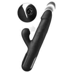Fetish - Vibrator cu 3 motoare pulsator - negru