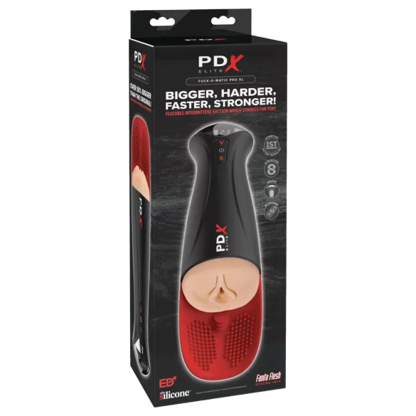 PDX Elite Fuck-O-Matic Pro XL masturbator automat cu aspirație - negru