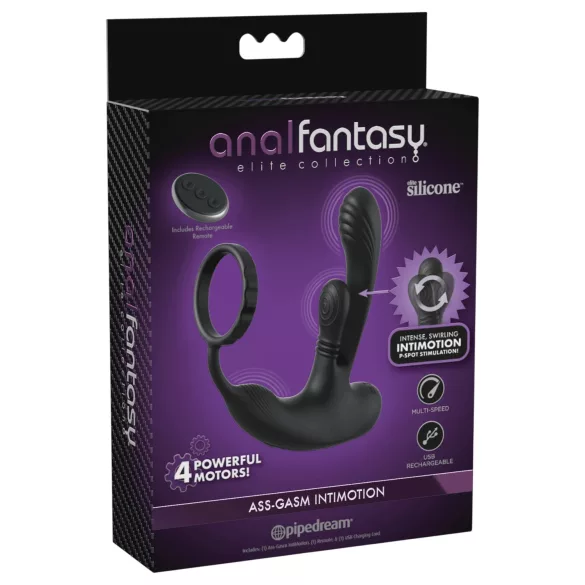 Anal Fantasy Ass-Gasm IntiMotion - vibrator anal și pentru prostată (negru)