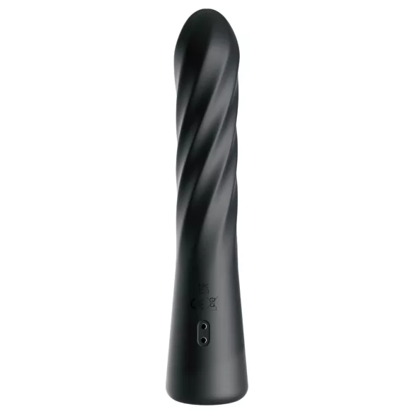 Anal Fantasy Twist Ecstasy - vibrator anal rotativ și împingător (negru)